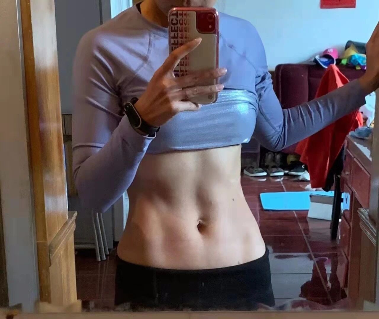 女生这样练腹肌，男人看了都怕，你敢挑战吗？！-Wellness